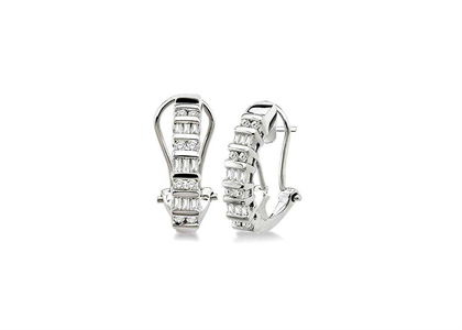 Rhodium Plated | Clip Earrings